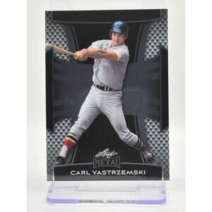 2025 Leaf Metal Carl Yastrzemski Prismatic Base 37/99 SP Boston Red Sox Yaz